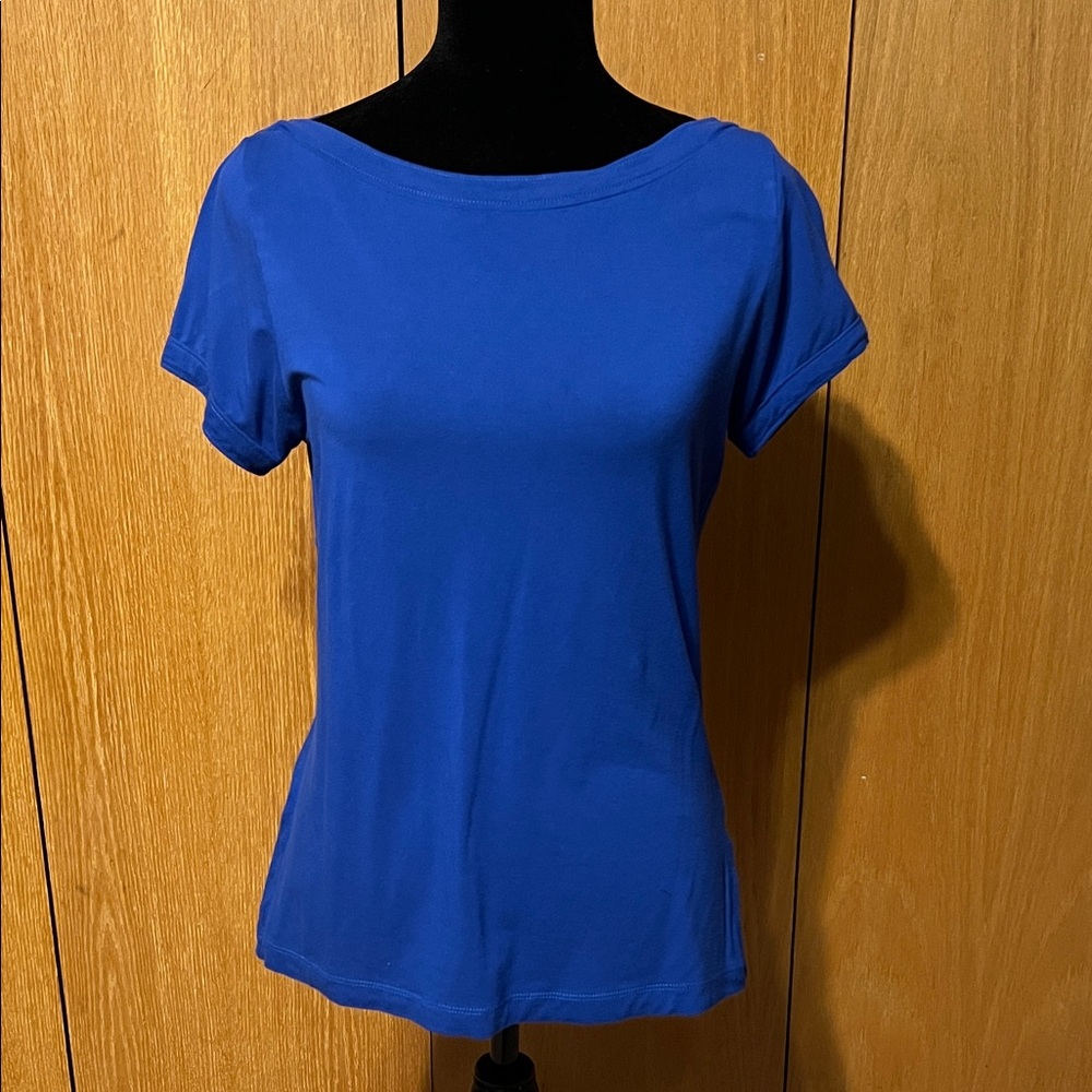 Pendleton boat neck, short sleeve T-shirt. Sz. M good cond. blue